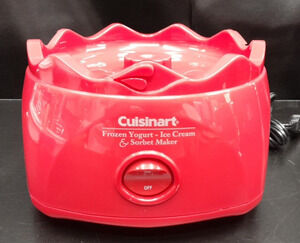 Cuisinart Ice Cream Maker ICE-21 Red Motor Base Replacement Part Tested